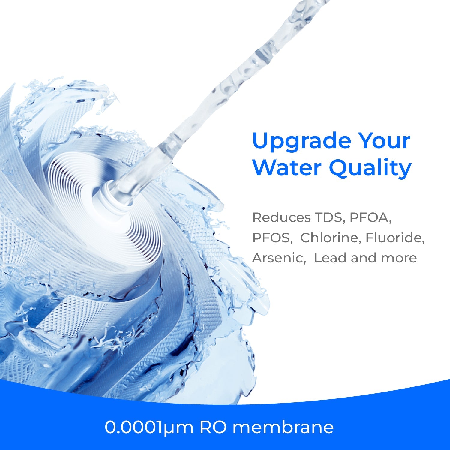 WD-C1RF Filter for Waterdrop C1S & C1H Reverse Osmosis System, 2-YEAR COMBO