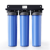 Waterdrop 3-Stage Whole House Water Filter System with Replacement Filters| Reduce Iron & Manganese