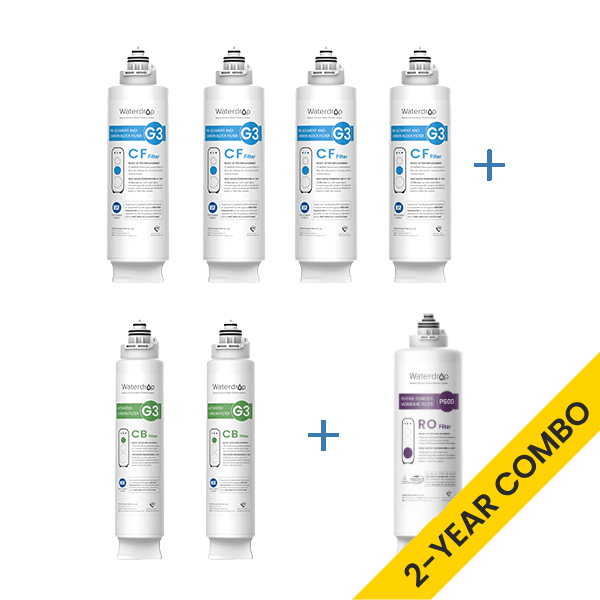 Waterdrop G3P600 RO System Replacement Filters Set - 600 GPD