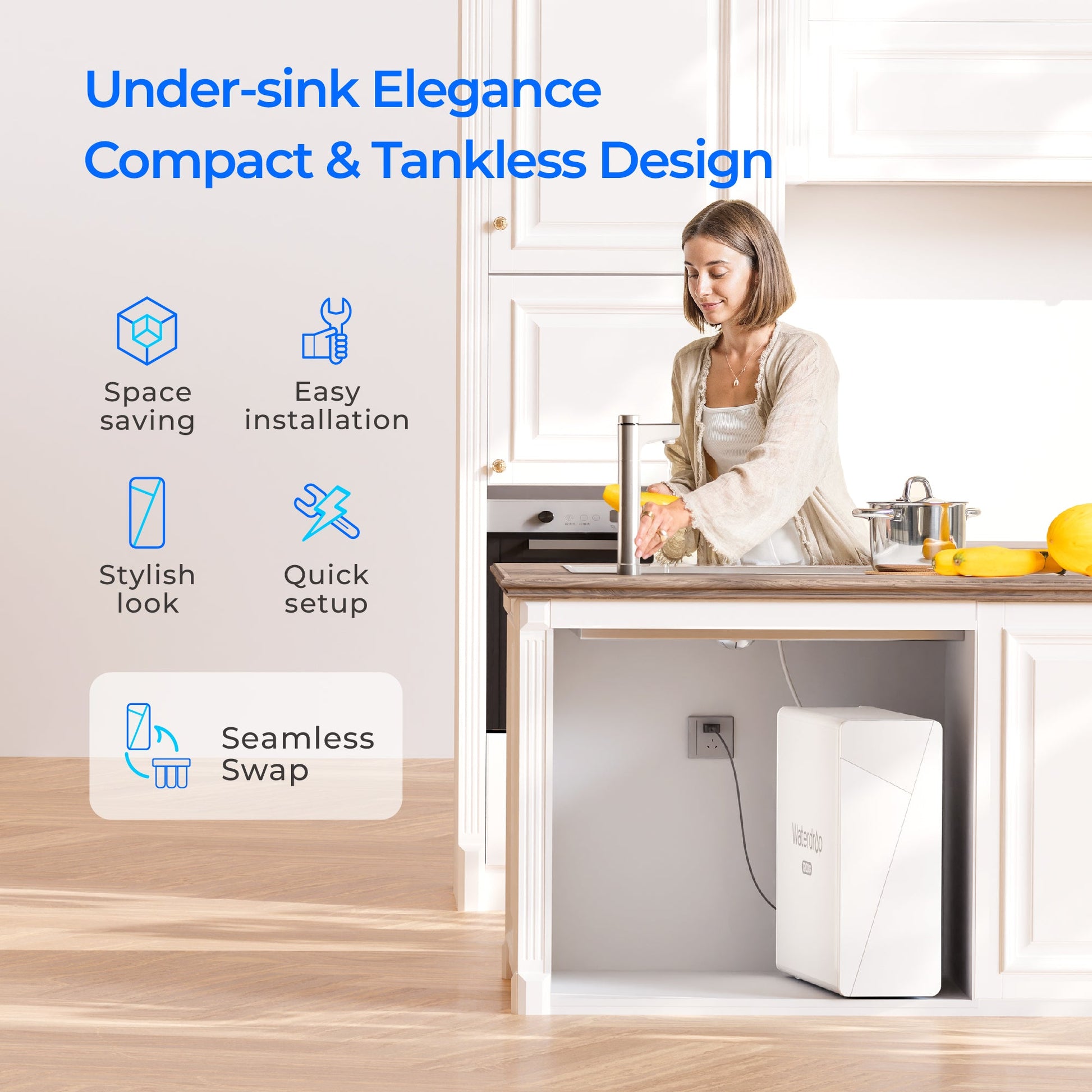 Waterdrop X12 Undersink Reverse Osmosis System video NO poster