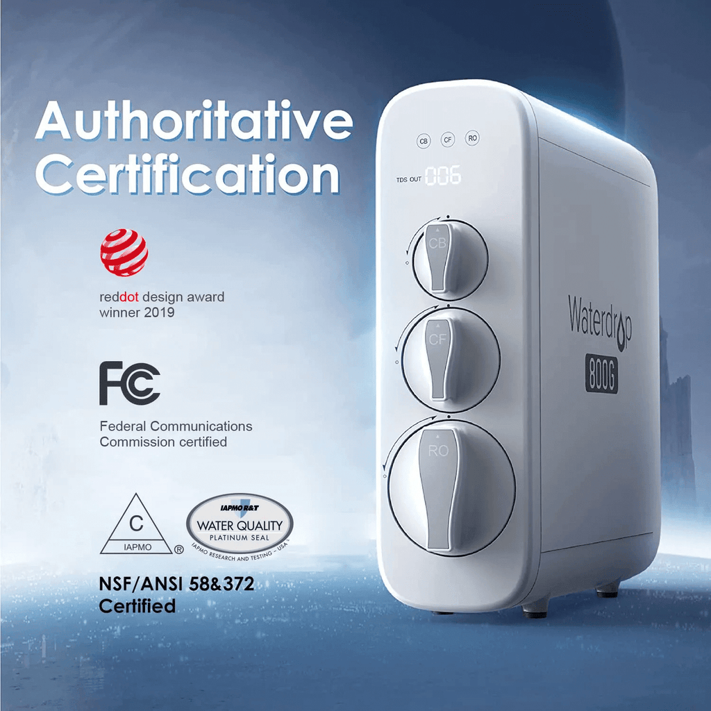 800 GPD Tankless RO System with UV Sterilizing Light - Waterdrop G3P800