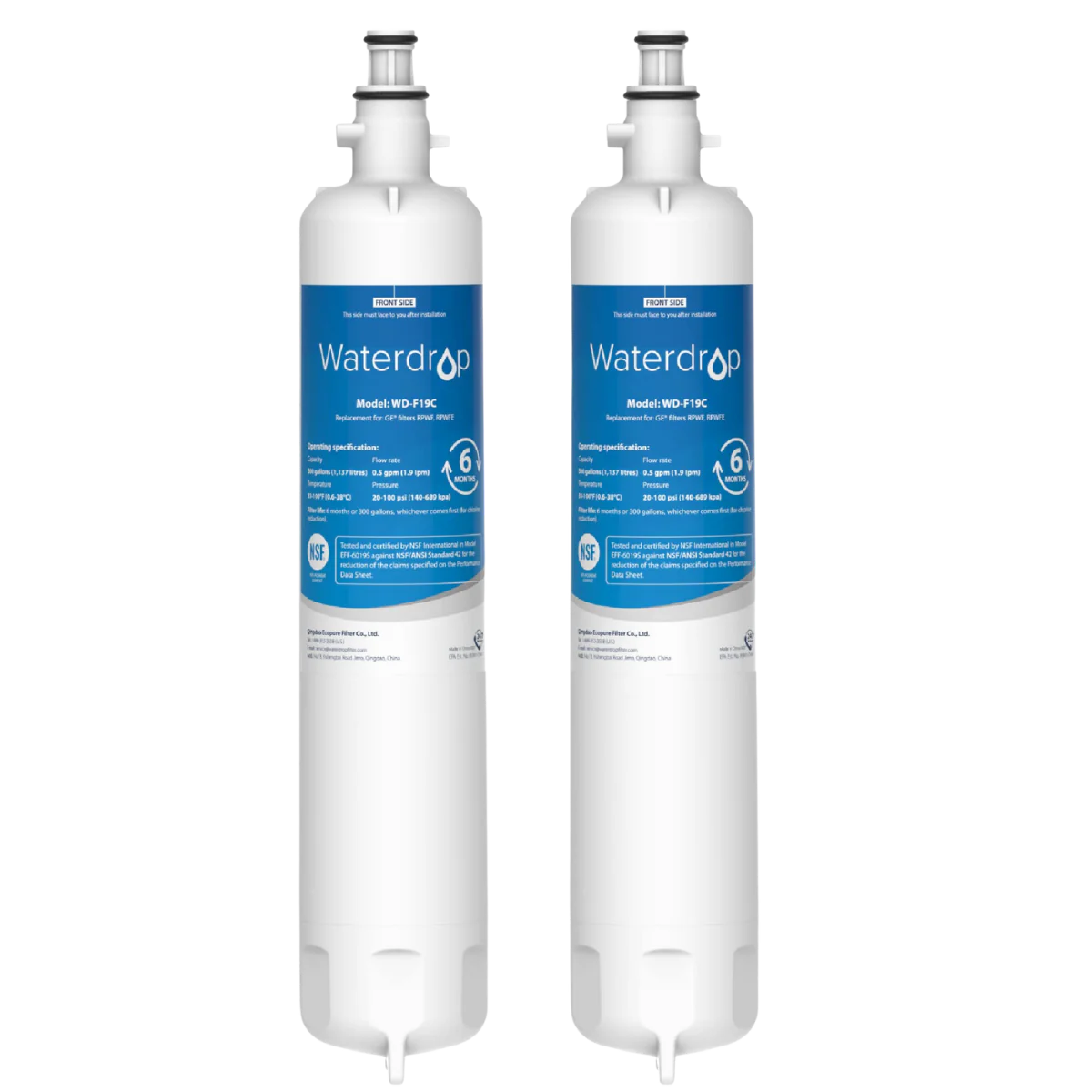 Waterdrop RPWFE (Built-in CHIP) Refrigerator Water