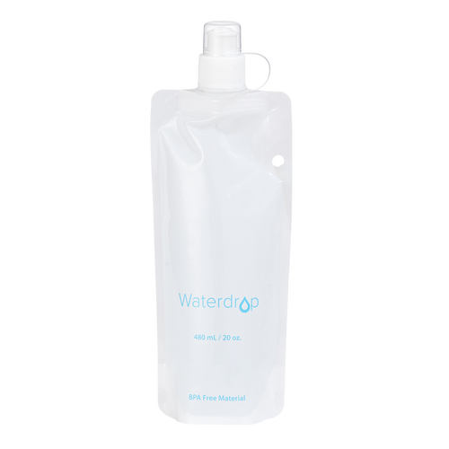 Waterdrop Plastic Liquid Storage Bags for household use, Foldable, BPA-Free, 20 oz