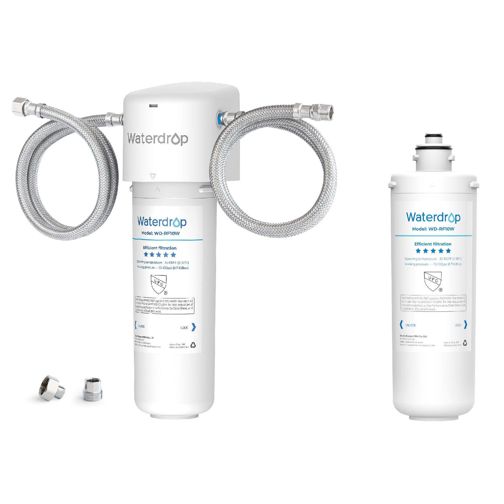 Waterdrop 10UAW Under Sink Water Filter System,NSF/ANSI 42 Certified, With RF10