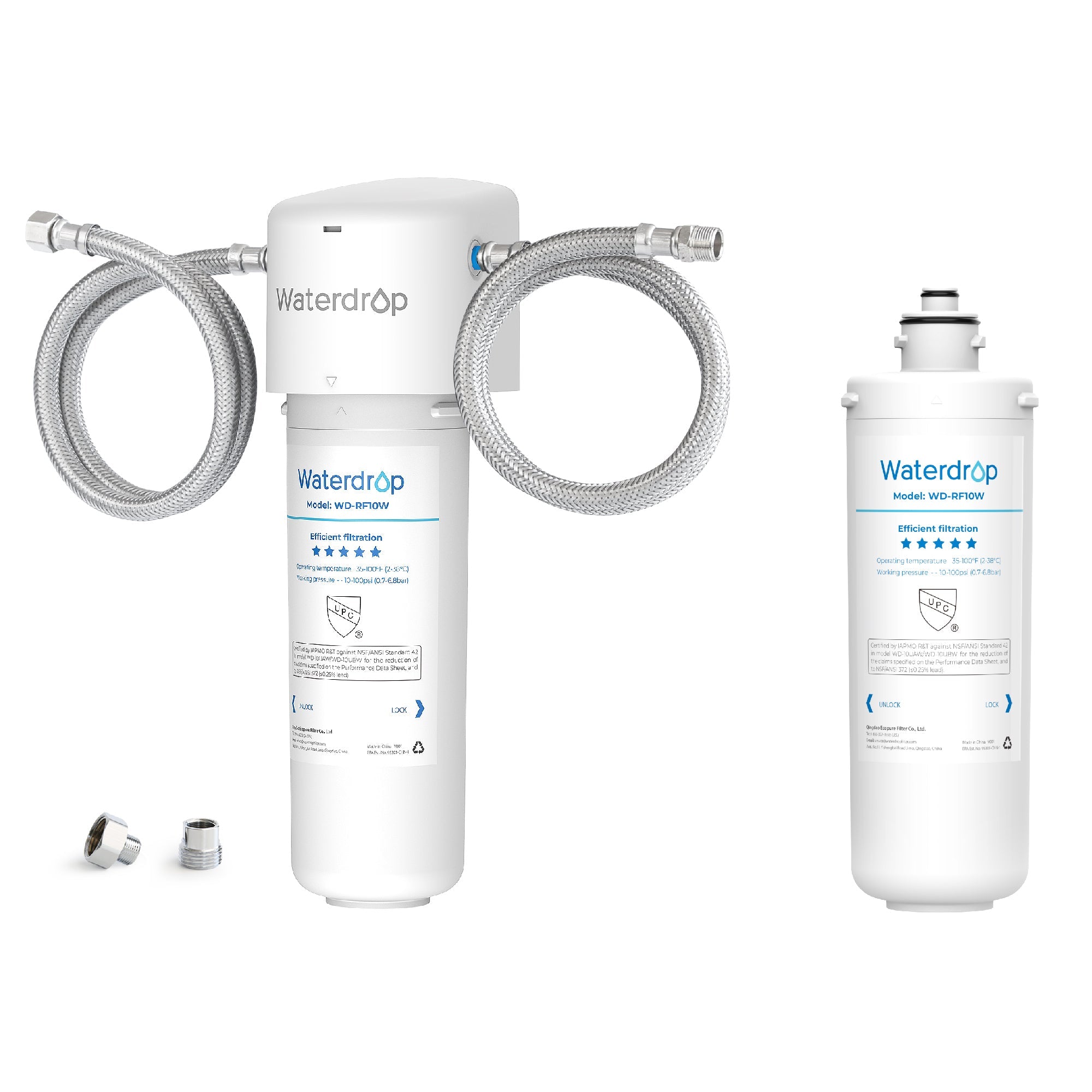 Waterdrop 10UAW Under Sink Water Filter System,NSF/ANSI 42 Certified, With RF10