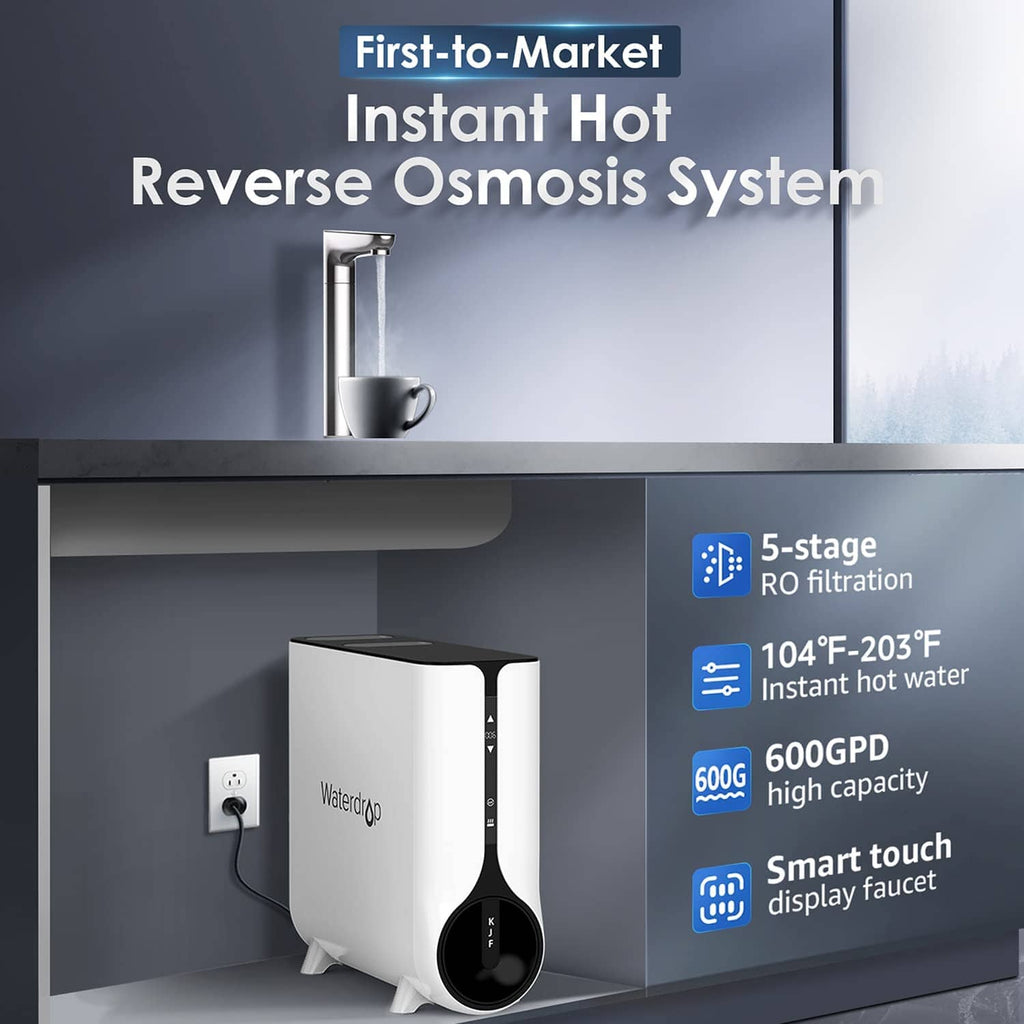 K6 Instant Hot Water Dispenser with UV Sterilizing Light  - Waterdrop K6