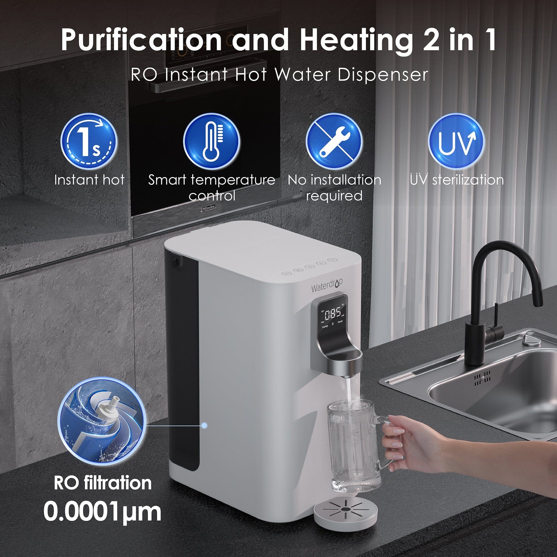 Waterdrop Countertop RO System