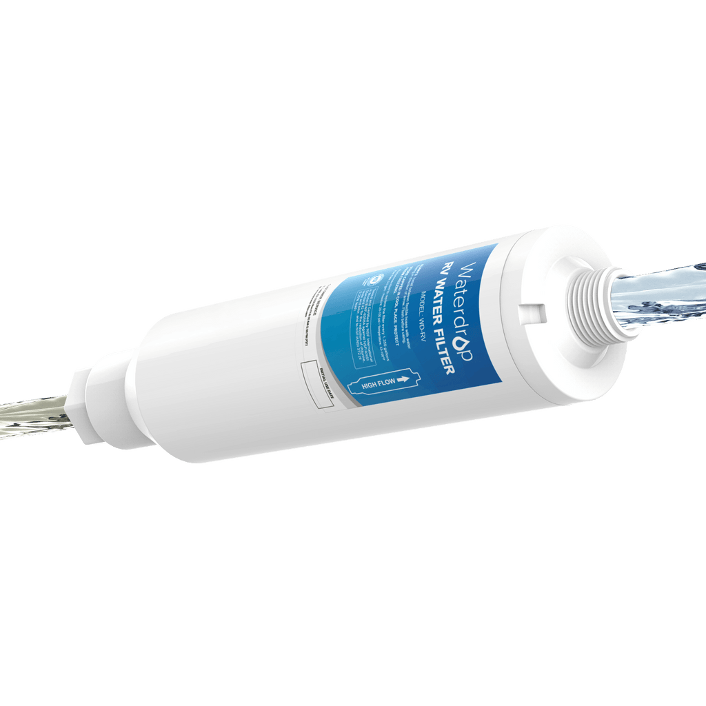 RV Water Filter | RV Inline Water Filter with Flexible Hose Protector