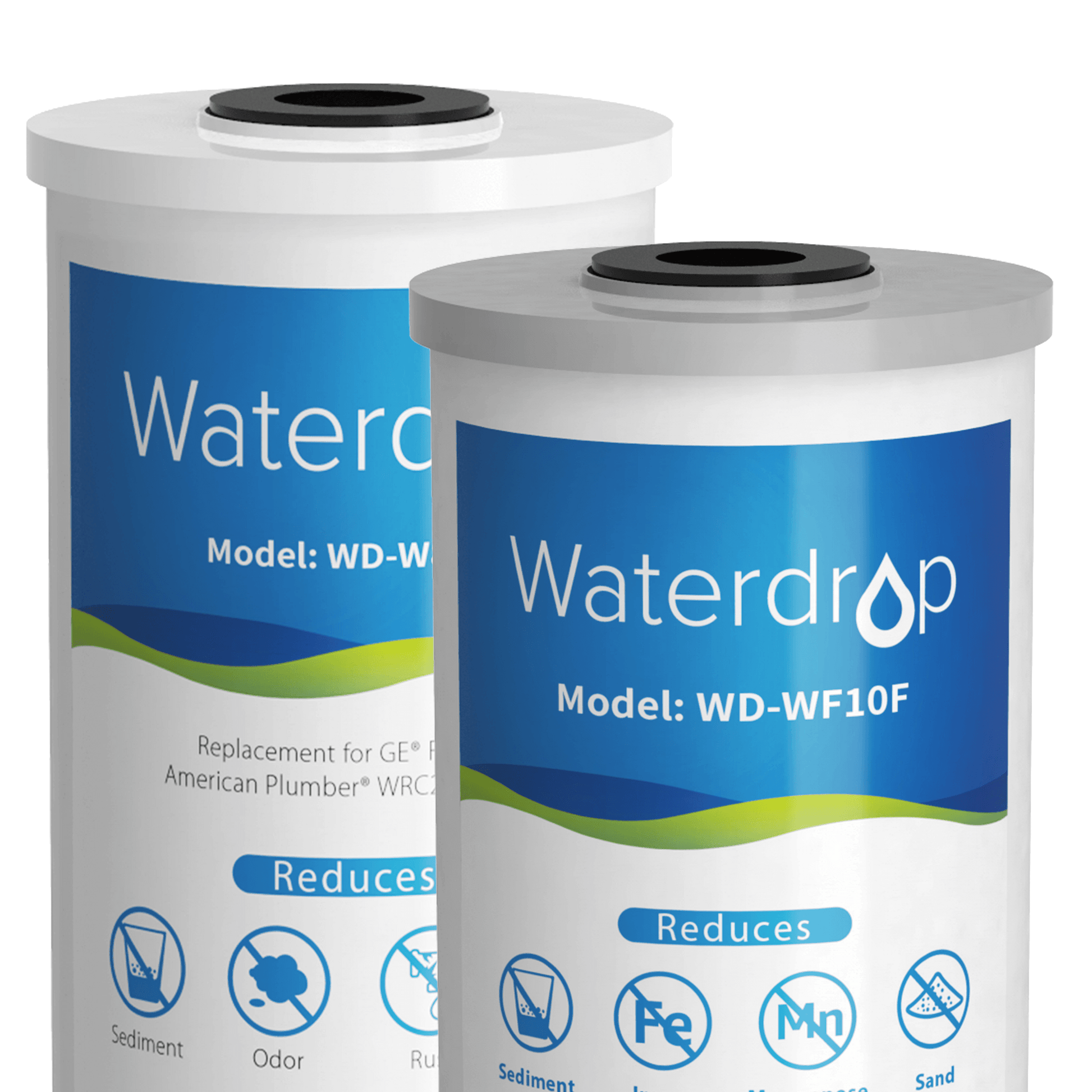 Replacement WD-WF10-FG for Whole House 2-Stage Filter WD-WHF21-FG – Reduces Iron & Manganese