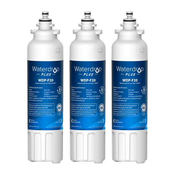 Waterdrop Replacement for LG Fridge Water Filter LT800P ADQ73613401