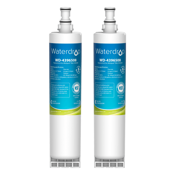 Waterdrop Replacement for Whirlpool ®4396508 4396510 Refrigerator Water Filter, NSF 53, 42, 372
