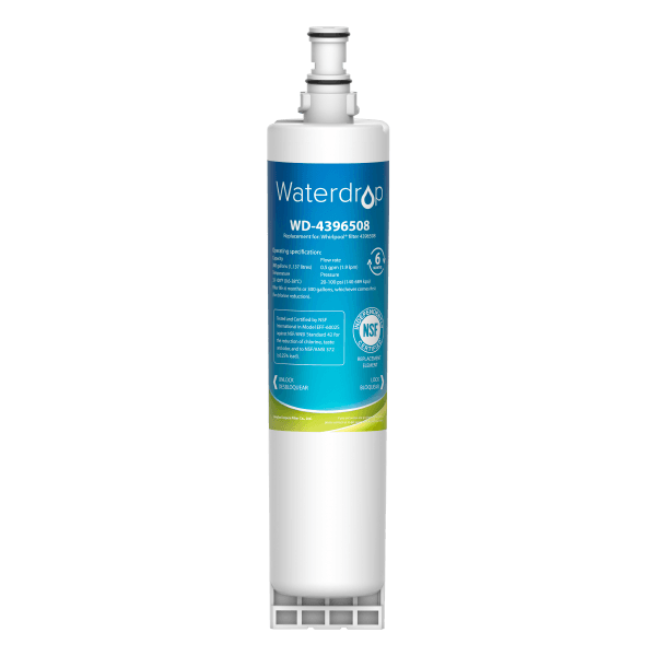 Waterdrop Replacement for Whirlpool ®4396508 4396510 Refrigerator Water Filter, NSF 53, 42, 372