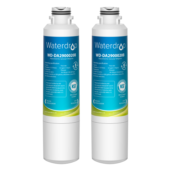 Waterdrop Replacement for Samsung DA29-00020B Refrigerator Water Filter