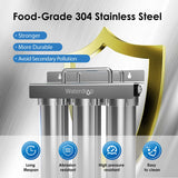6-stage Under Sink Ultrafiltration Stainless Steel Water Filter System Waterdrop TST-UF