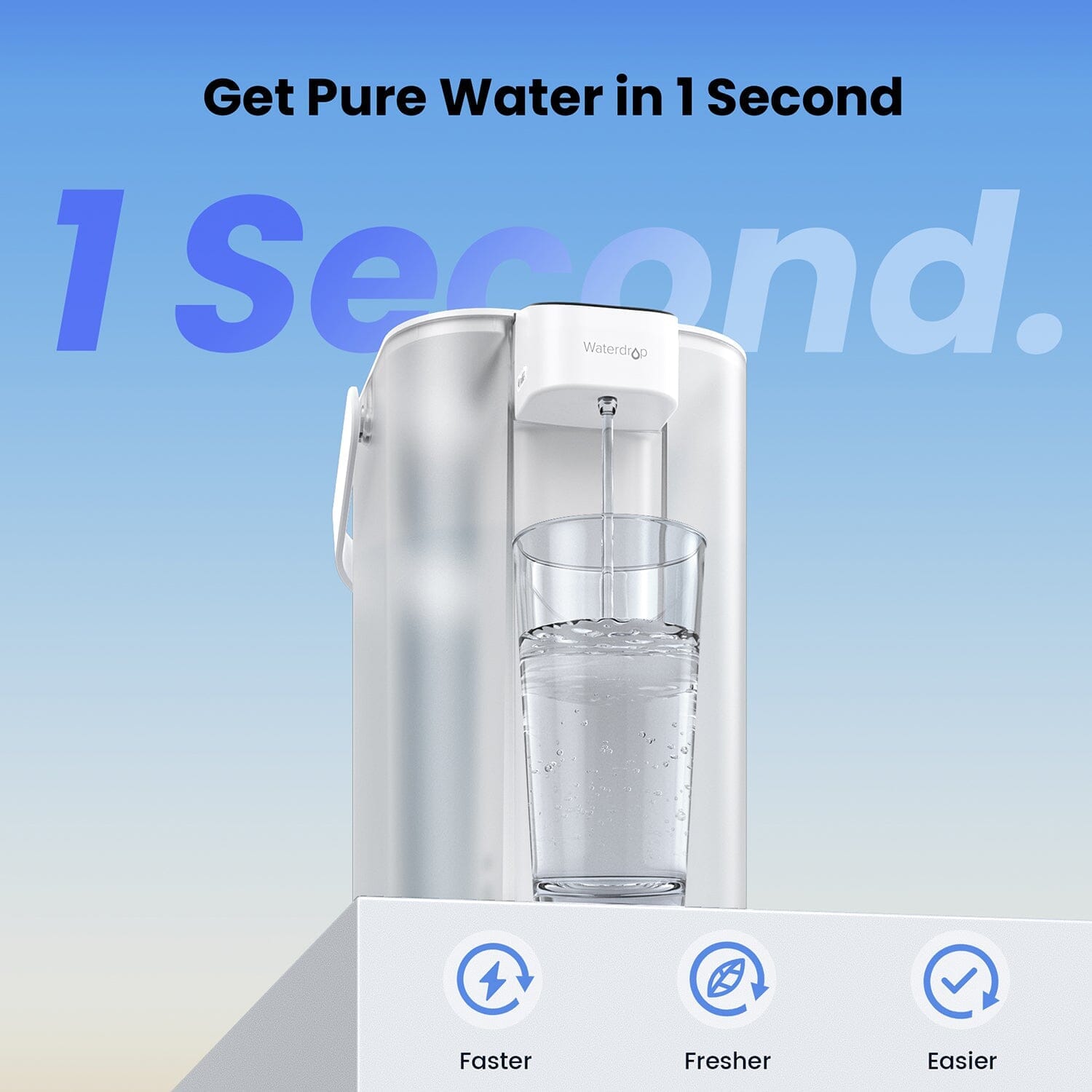 Waterdrop Electric Water Filter, ED01 Countertop Water Filtration System