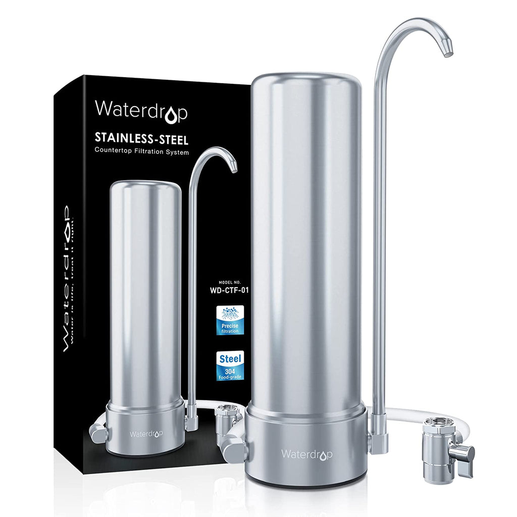 Waterdrop Countertop Faucet Water Filter System CTF-01 with Replacement Filter