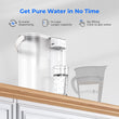 Compact Electric Water Filter Pitcher ED02, 200-Gallon Filter for Fridge