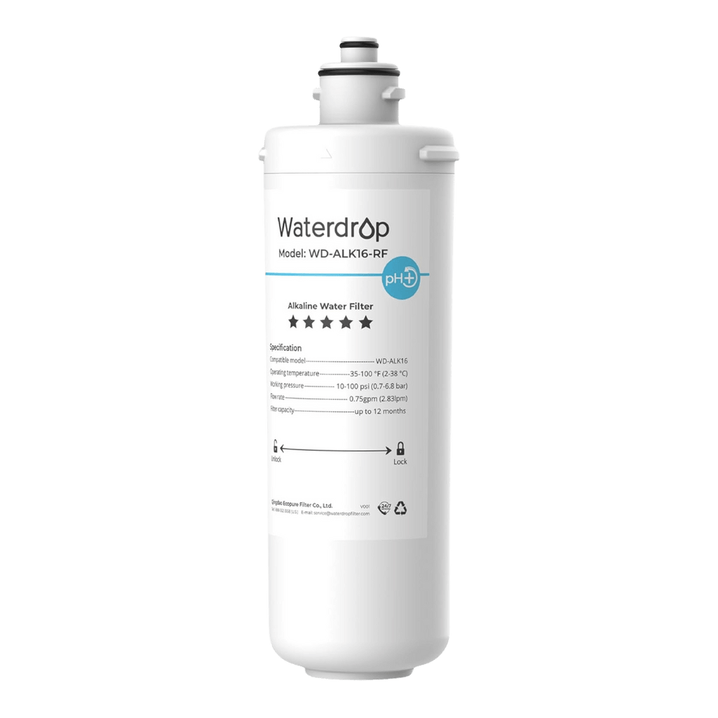 Waterdrop WD-ALK16-RF Filter, Replacement for WD-ALK16 Alkaline Water Filter System