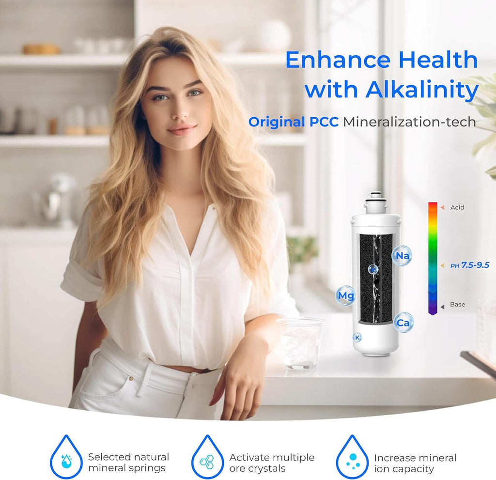 Waterdrop WD-ALK16-RF Filter, Replacement for WD-ALK16 Alkaline Water Filter System