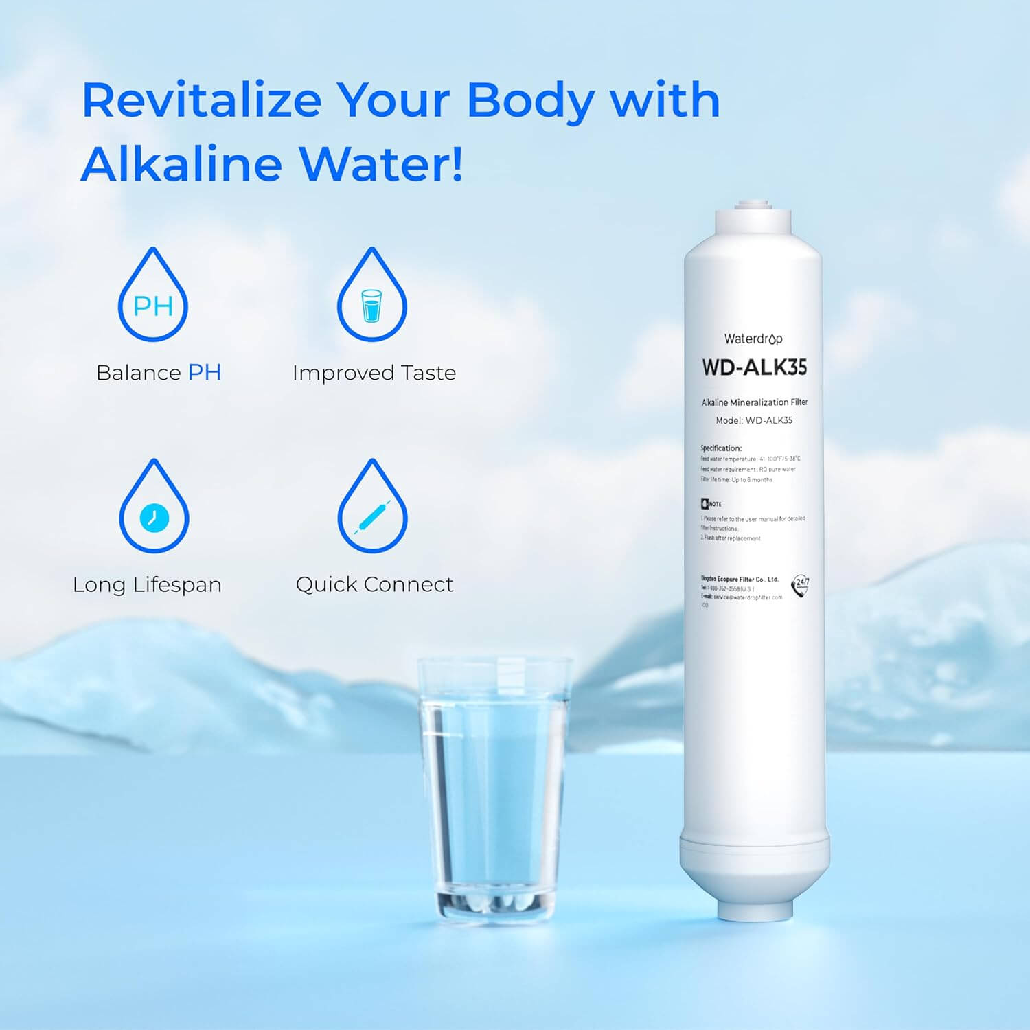 Waterdrop G3P600 Alkaline Reverse Osmosis System
