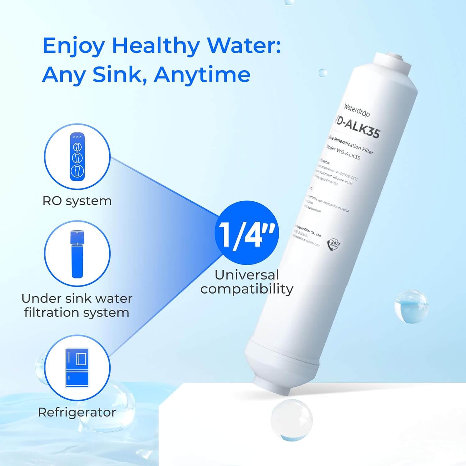 Waterdrop G3P600 Alkaline Reverse Osmosis System