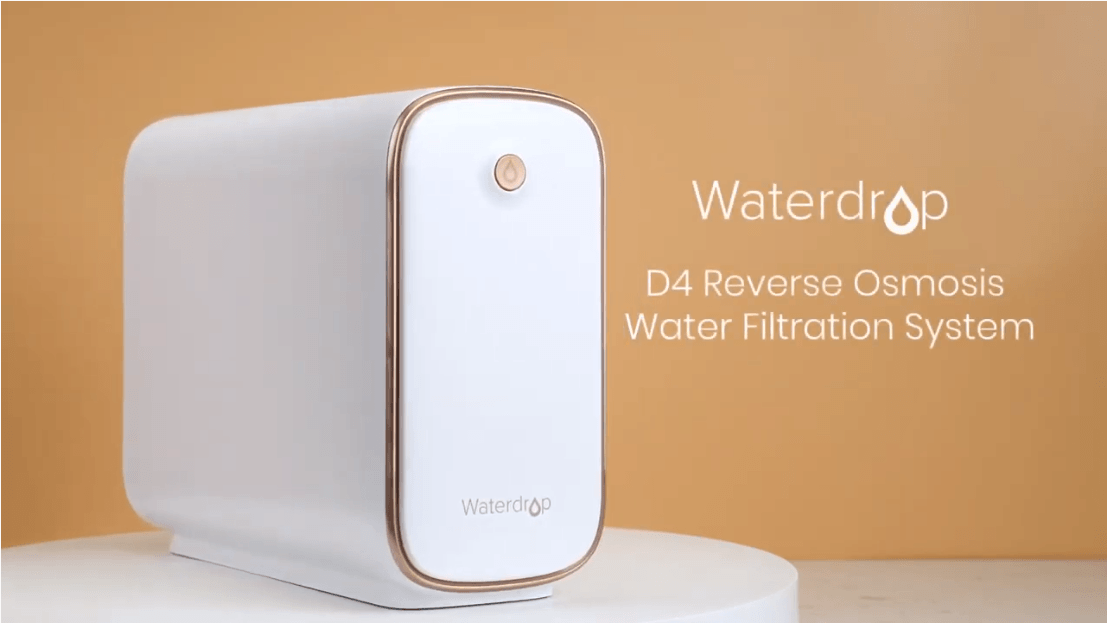 Tankless Reverse Osmosis System with small size, replacement filter once a year - Waterdrop D4