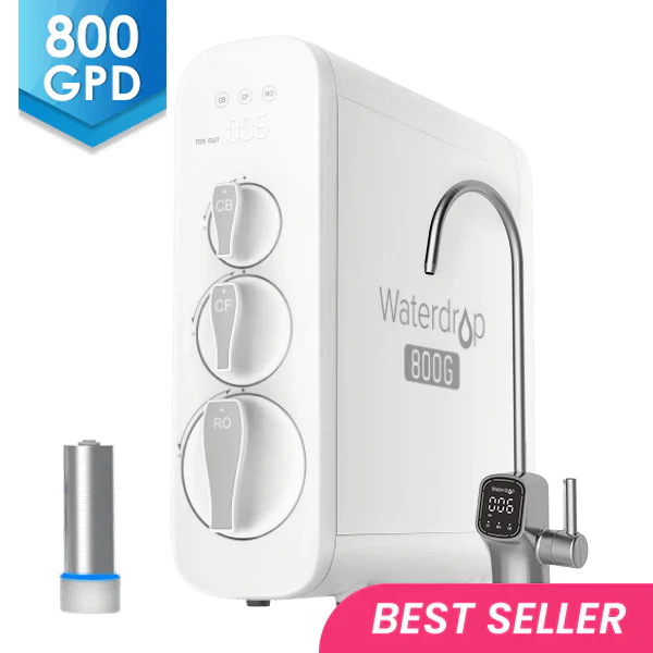 800 GPD Tankless RO System with UV Sterilizing Light - Waterdrop G3P800