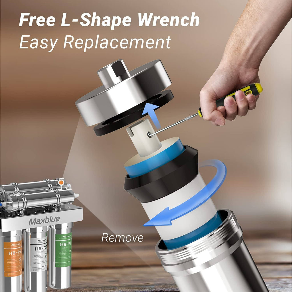 Waterdrop H9 RO Replacement Filter, Replacement for Waterdrop H9 & MB-H9 Reverse Osmosis System