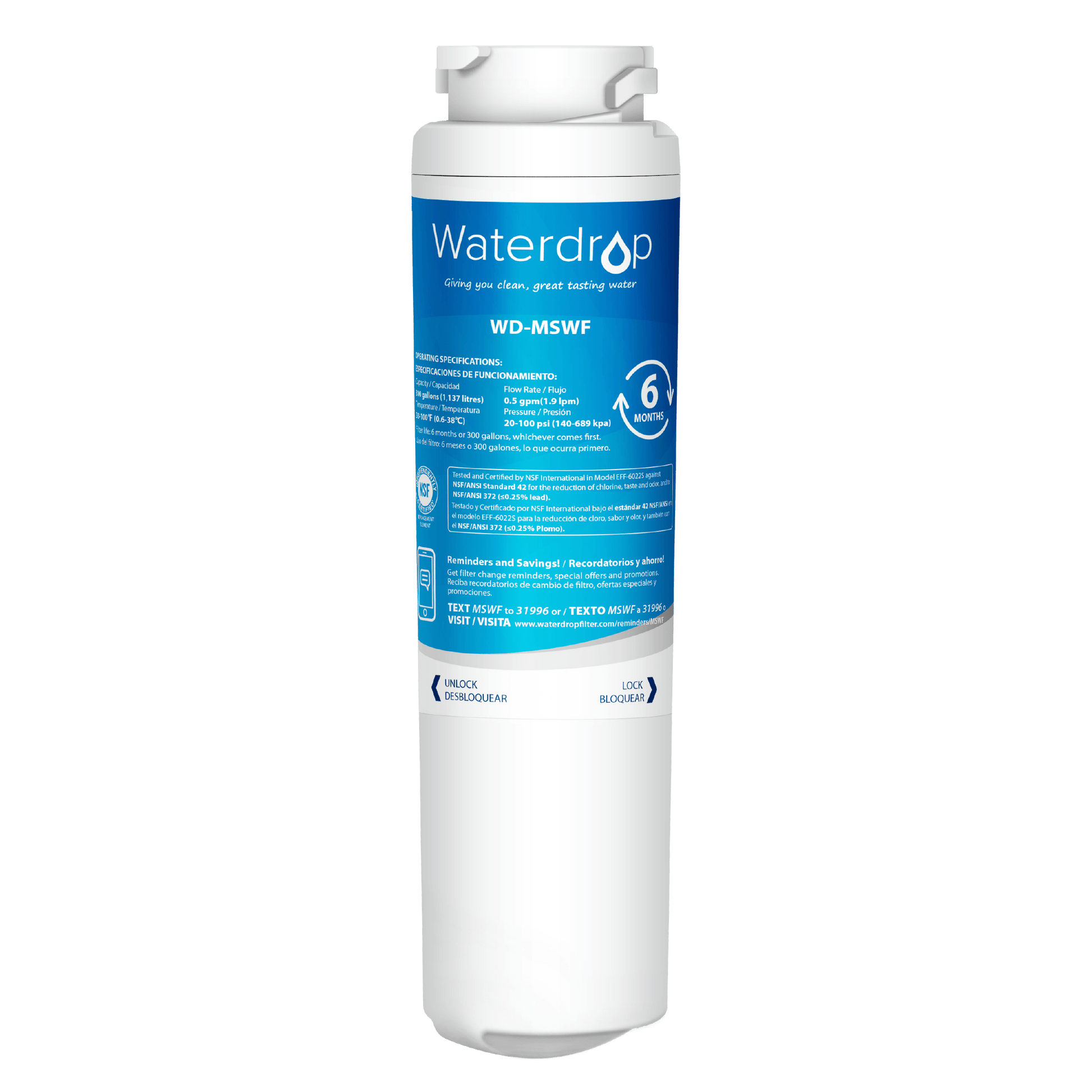 MSWF Refrigerator Water Filter Replacement by Waterdrop