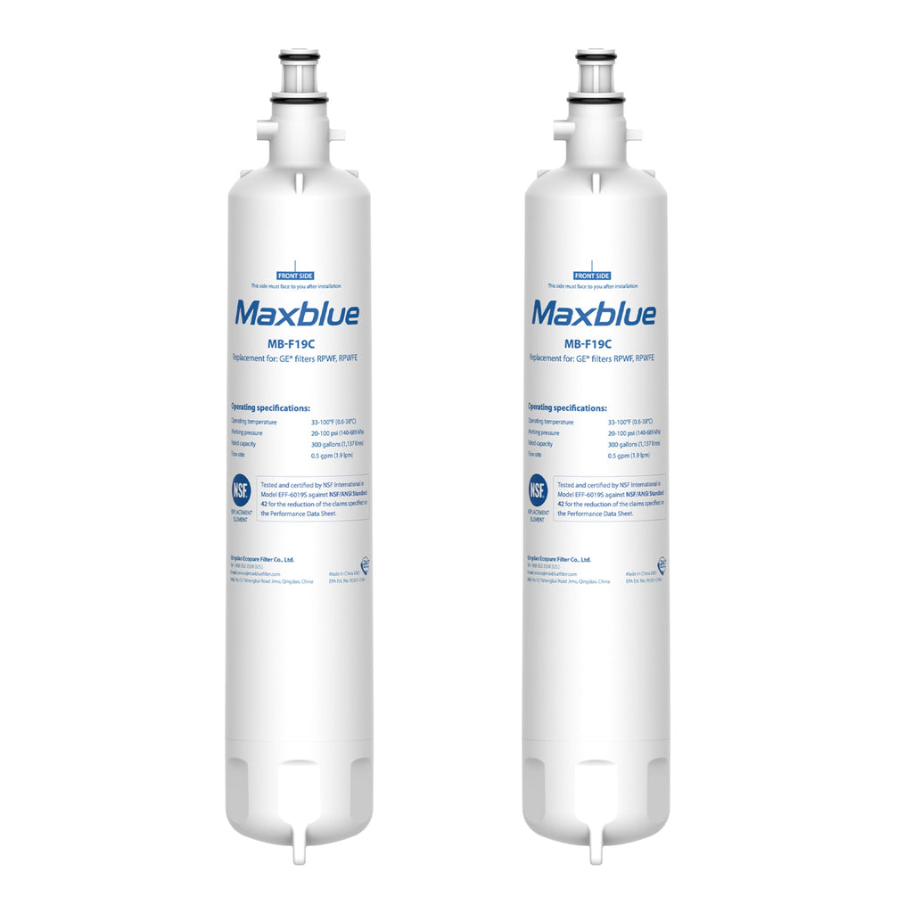 Maxblue Replacement for GE® RPWFE Refrigerator Water Filter (with CHIP)