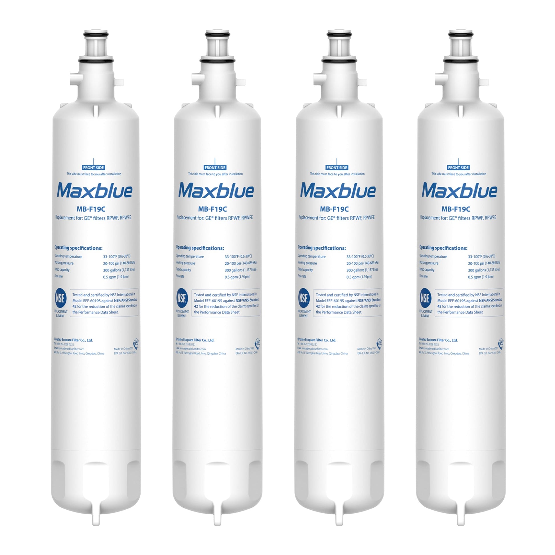 Maxblue Replacement for GE® RPWFE Refrigerator Water Filter (with CHIP)