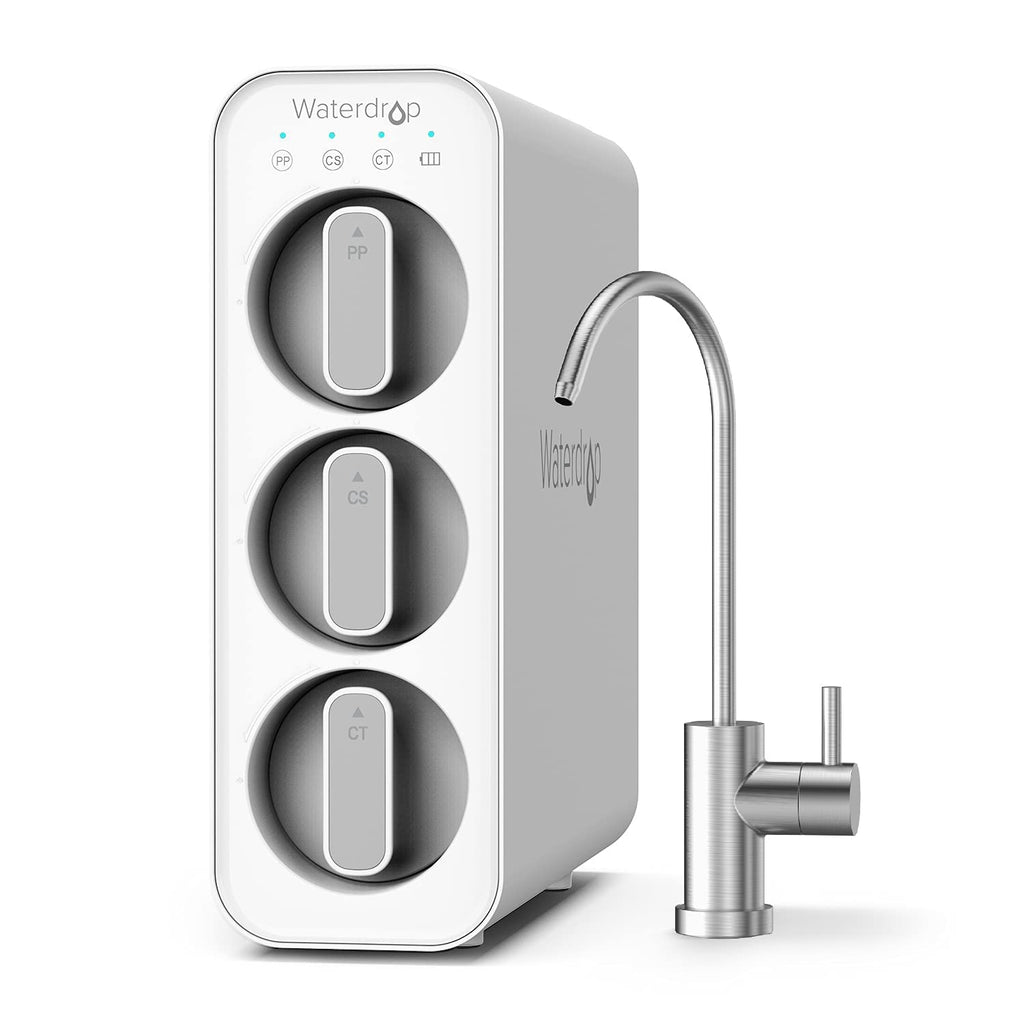 Waterdrop TSC Under Sink Water Filter System, USA Tech Under Sink Water Filter with Smart Filter Life Reminder