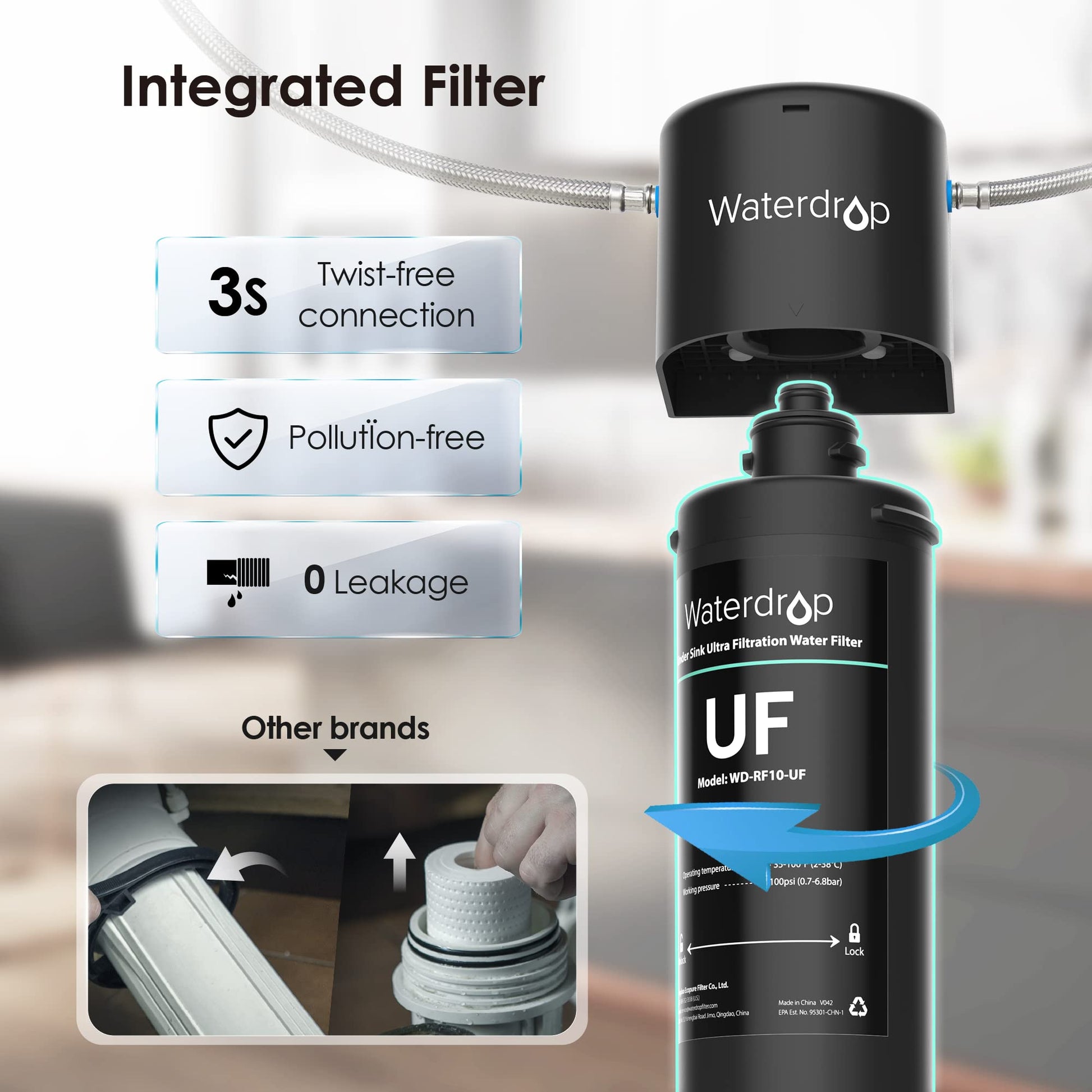 Under Sink Ultrafiltration Water Filter | Direct Connect Filtration System