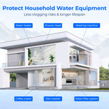 Waterdrop 5 Micron 10" x 2.5" Whole House Sediment Home Water Filter Cartridge Replacement for Any 10 inch RO Unit 6pcs