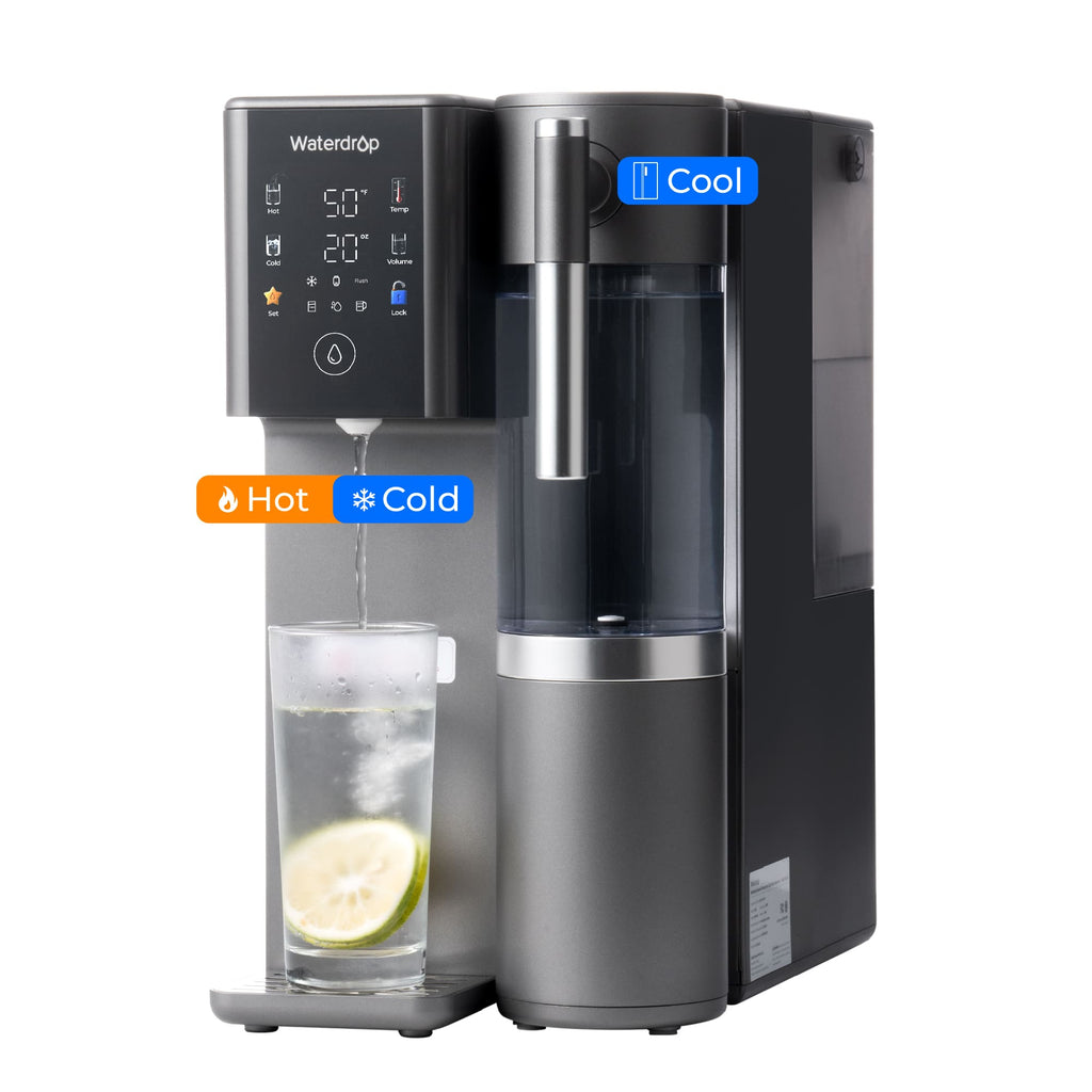 Waterdrop A2 Reverse Osmosis Hot Cold Water Dispenser with Replacement Pitcher Combo NO poster