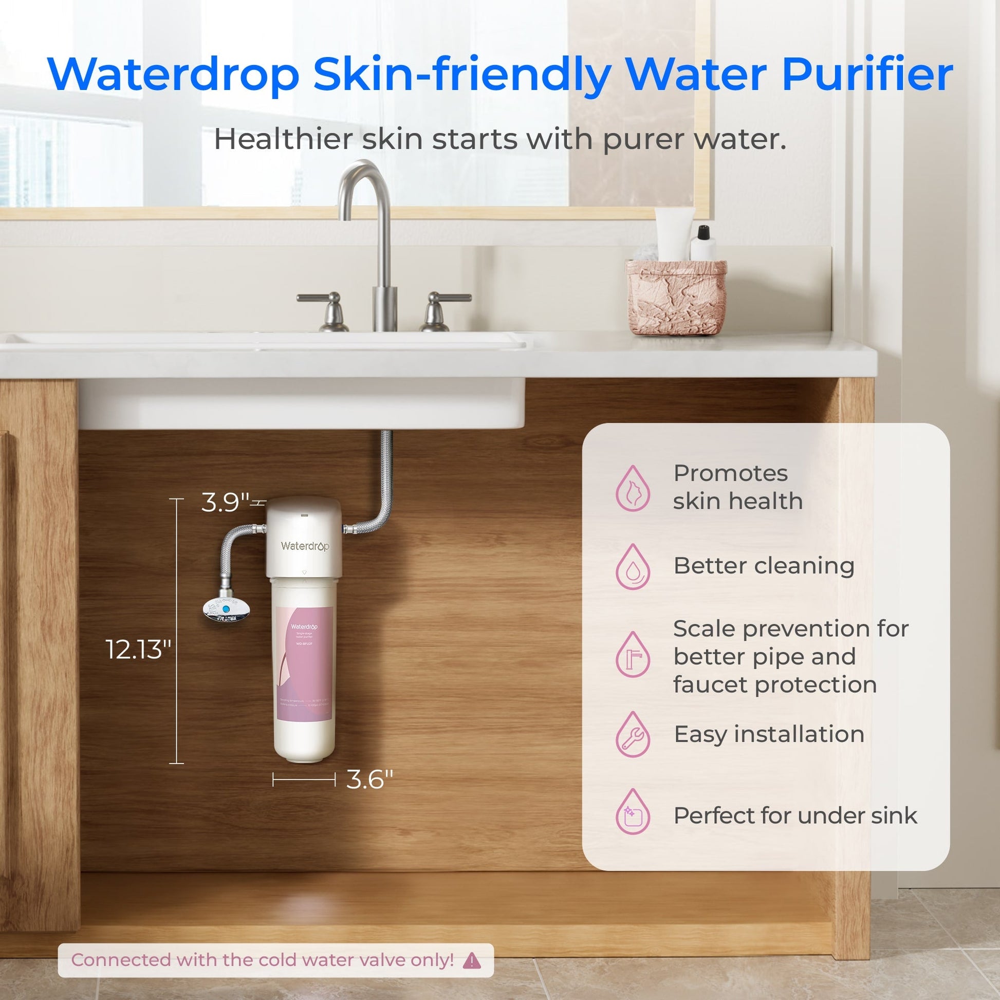 Waterdrop Skincare Water Softening System BFU2 - Softens Skin & Hair