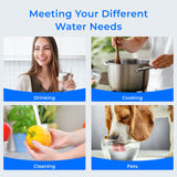 Waterdrop WD-CFF-04 Replacement Filter, Ultra Filtration Faucet System, Countertop Water Filter, 4000 Gallon Life, Replacement Water Filters for Sink, Replacement for WD-CTF-07, WD-CTF-08, 1 Pack