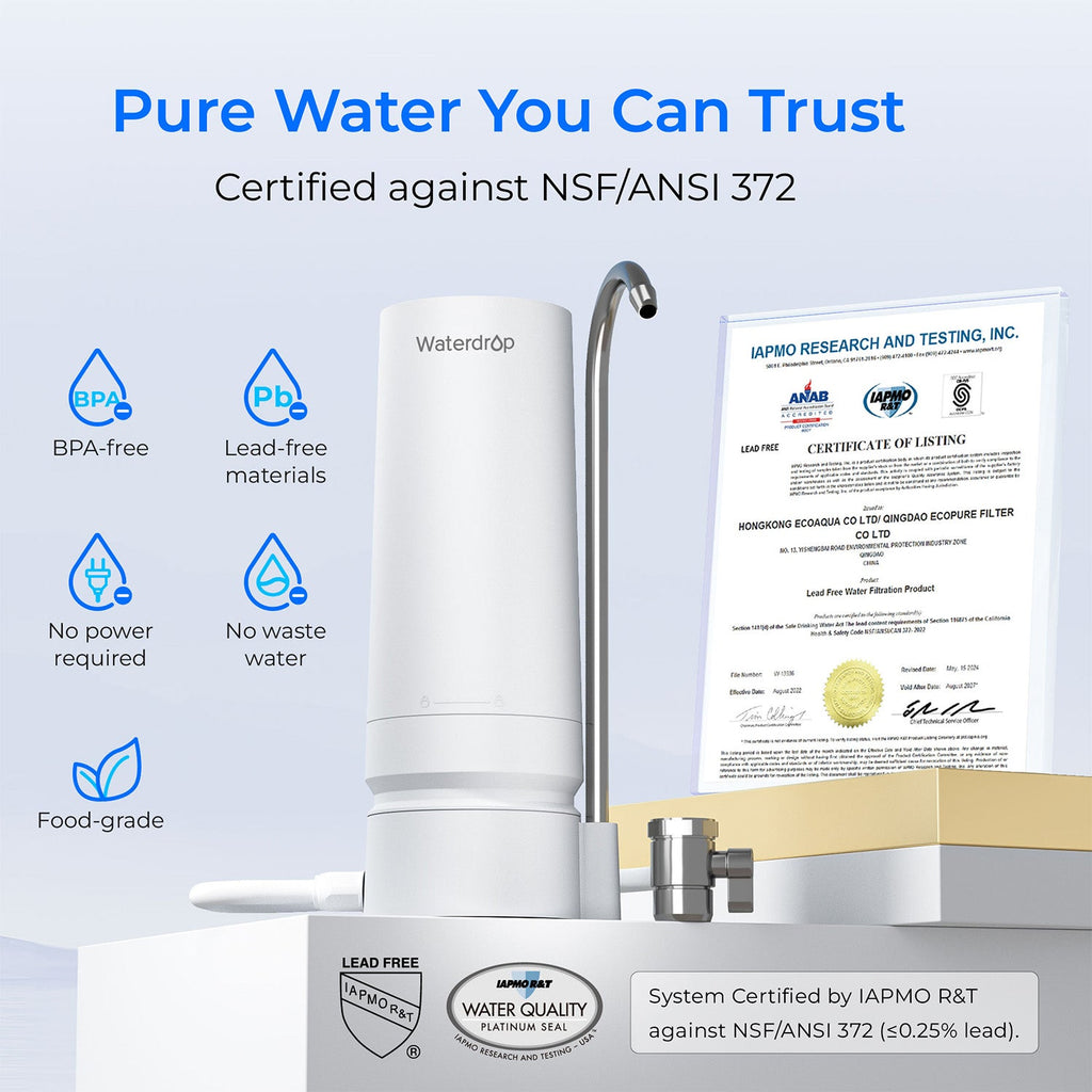 Waterdrop Water Faucet Filter CTF-05 & Replacement Filter CFF-03