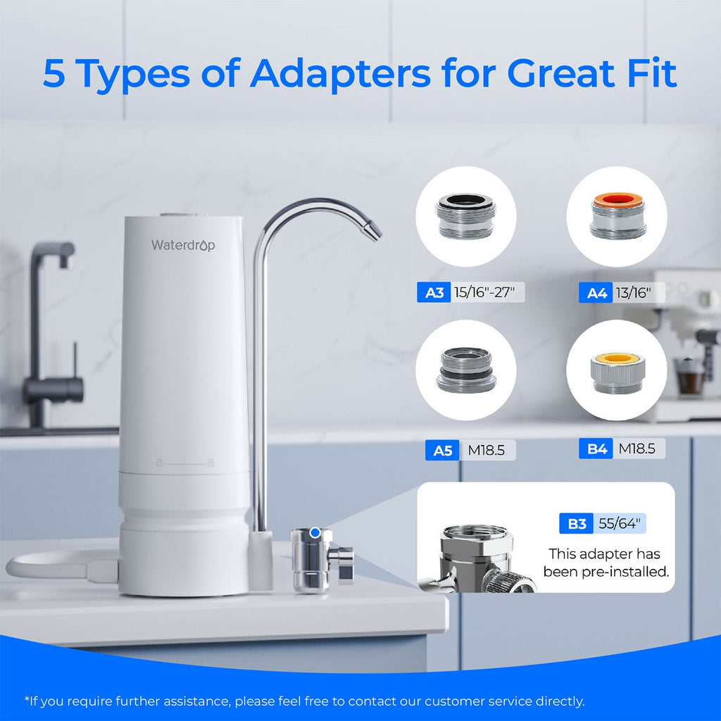 Waterdrop Water Faucet Filter CTF-05 & Replacement Filter CFF-03