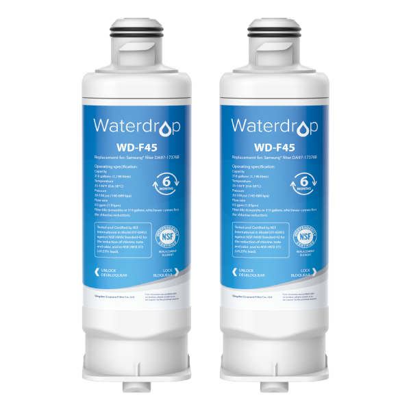Waterdrop Replacement for Samsung DA97-17376B Refrigerator Water Filter