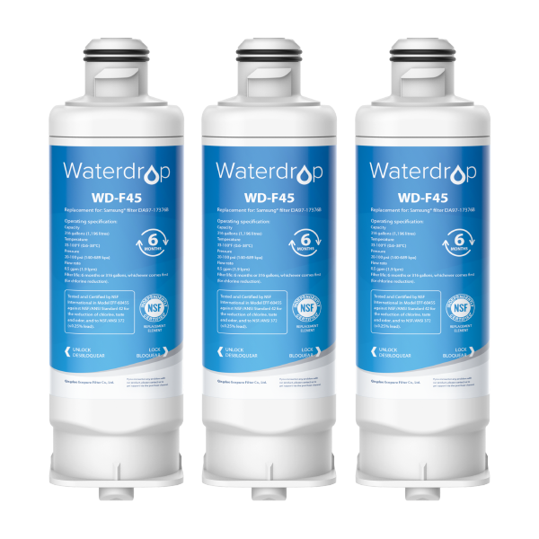 Waterdrop Replacement for Samsung DA97-17376B Refrigerator Water Filter