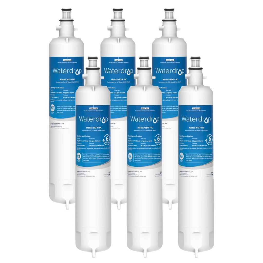 Waterdrop (Built-in CHIP) Replacement for GE® RPWFE Refrigerator Water Filter, NSF 42 & 372 Certified