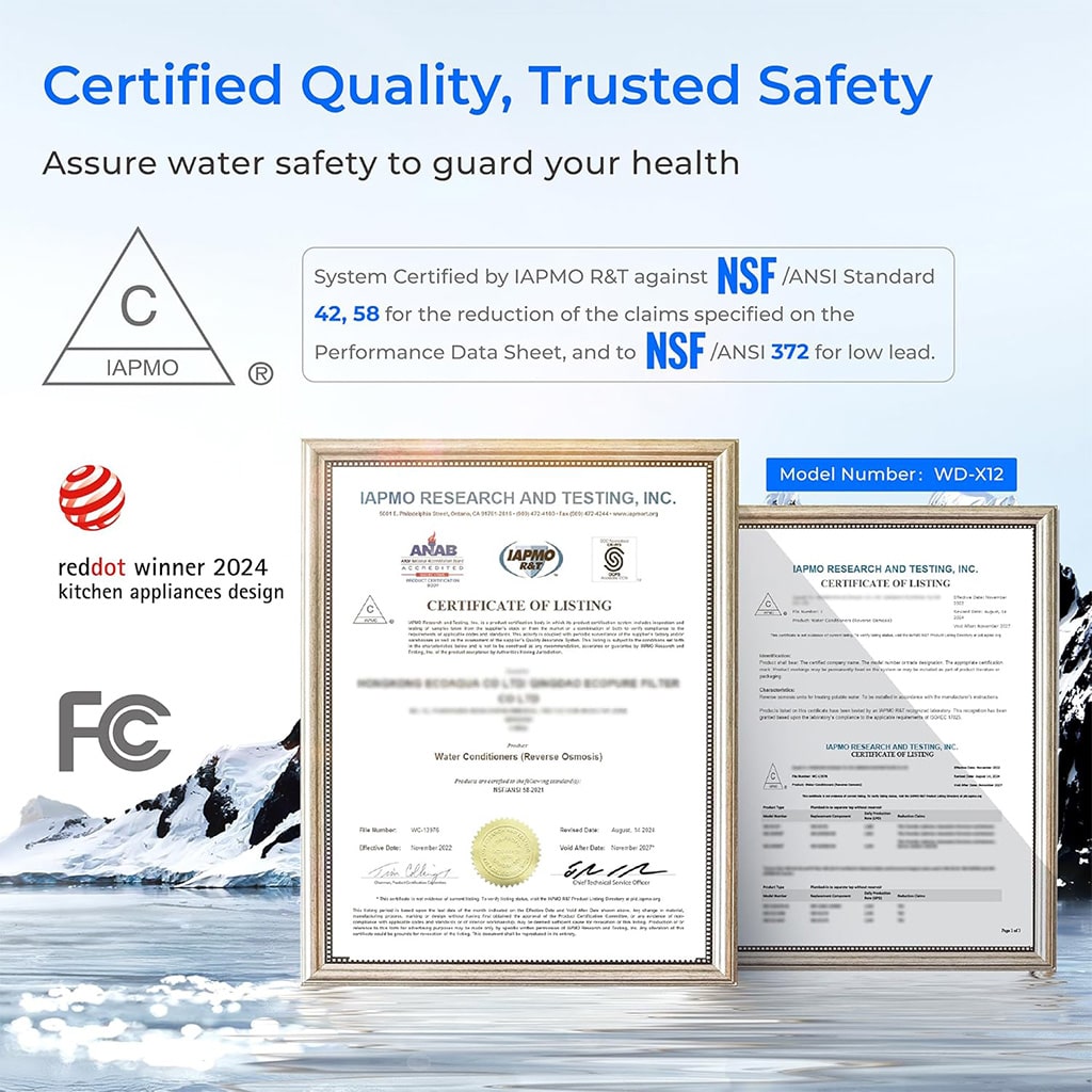 Waterdrop X12 Undersink Reverse Osmosis System video Have poster