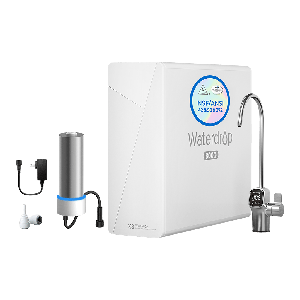 Waterdrop X8 Reverse Osmosis System with UV Sterilizing Light