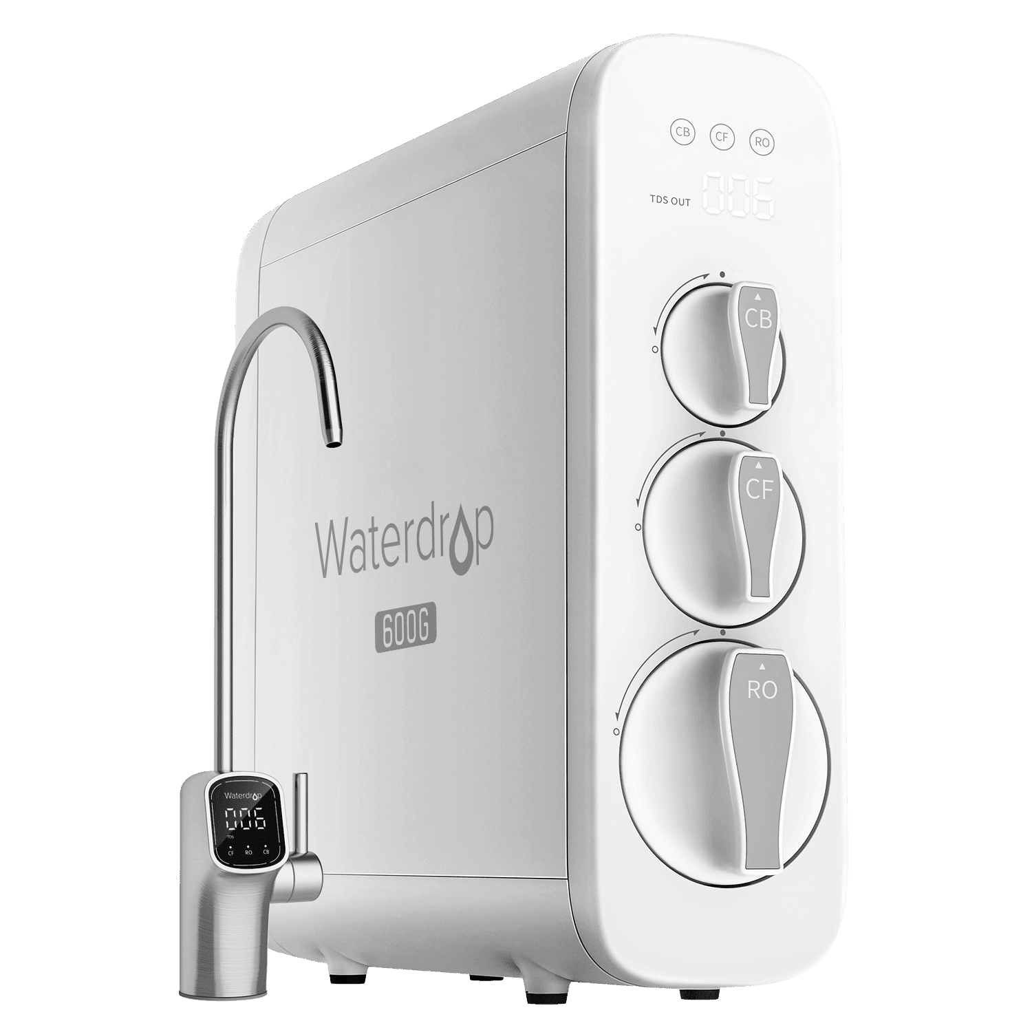 G3P600 Tankless RO System with Extra Plus a CF Filter - Waterdrop G3P600