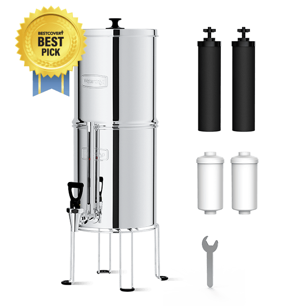 Waterdrop 2.25-gallon King Tank Gravity Water Filter System, With Stand