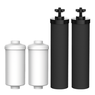 Black Elements & Fluoride Filters Replacement for Waterdrop King Tank Systems and Other Gravity-fed Filtration Systems