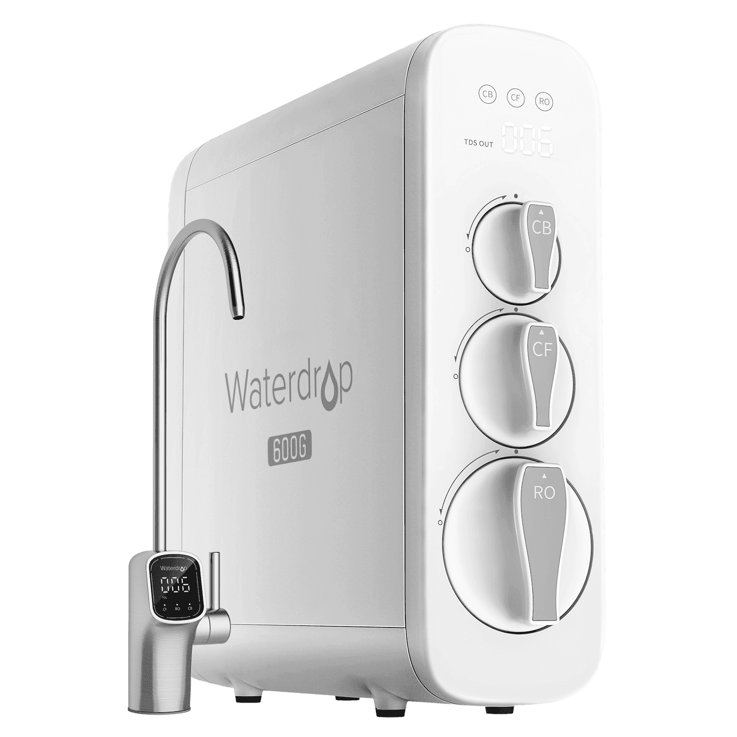 G3P600 Tankless RO System with Extra Plus a CF Filter - Waterdrop G3P600