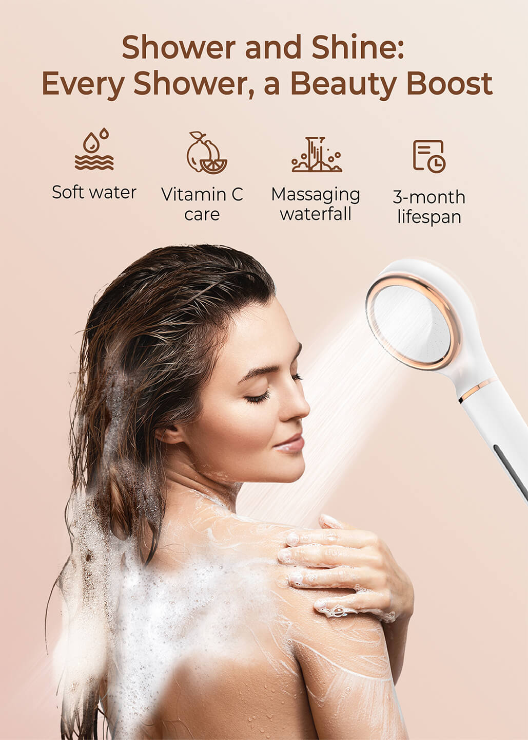 Waterdrop SF02-SL Filtered Shower Head with Handheld