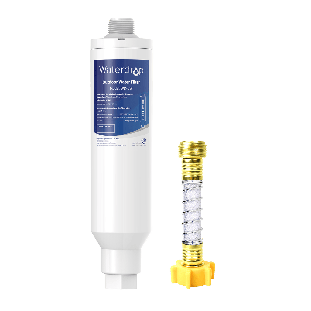 Car Water Filter | Car Washing Inline Water Filter With Flexible Hose Protector